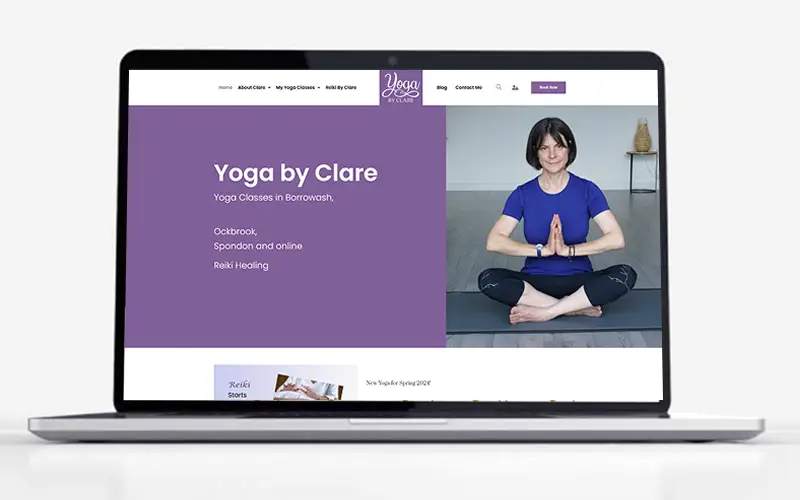 Yoga By Clare Website - Brand Highlighters